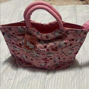 Hello Kitty Strawberry Pink Tote or lunch bag